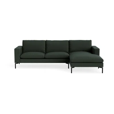 Blu Dot New Standard Sofa With Chaise - Vos Evergreen / Black / Right
