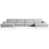 Blu Dot New Standard U-shaped Sectional Sofa In Maharam Mode In Intaglio/white