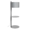Blu Dot Note Large Floor Lamp With Table - Light Grey In Gray