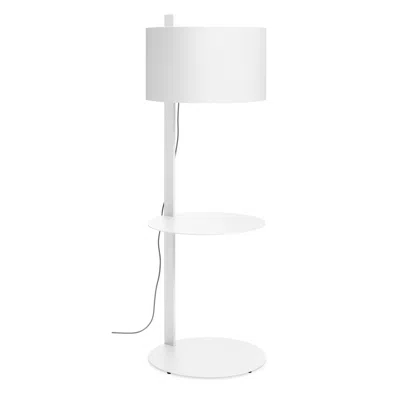 Blu Dot Note Large Floor Lamp With Table In White