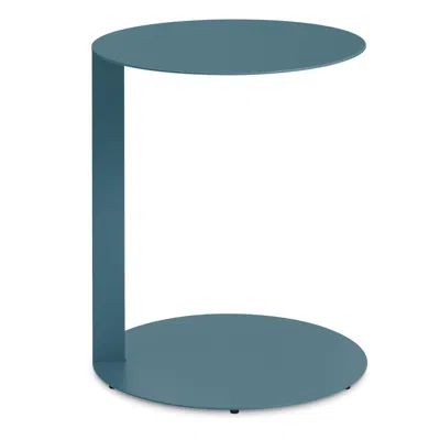 Blu Dot Note Large Side Table In Marine Blue
