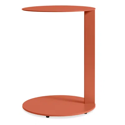 Blu Dot Note Side Table In Tomato