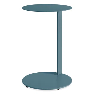 Blu Dot Note Tall Side Table In Marine Blue