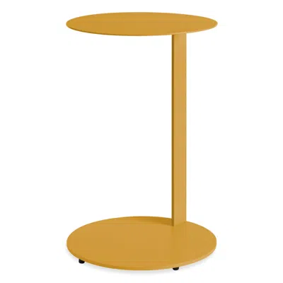 Blu Dot Note Tall Side Table - Mustard In Yellow
