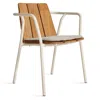 Blu Dot Offline Outdoor Chair Seat Pad In Sunbrella Linen