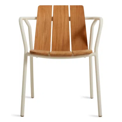 Blu Dot Offline Outdoor Chair - Teak / White