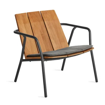Blu Dot Offline Outdoor Lounge Chair Seat Pad - Toohey Charcoal In Brown