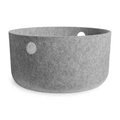 Blu Dot Olly Large Storage Basket In Light Grey