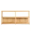 Blu Dot Open Plan Large Low Bookcase - White Oak In Brown
