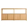 Blu Dot Open Plan Large Low Bookcase With Storage In Neutral