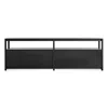 Blu Dot Open Plan Long And Low Bookcase With Storage - Black On Oak