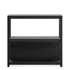 Blu Dot Open Plan Small Low Bookcase In Black On Ash