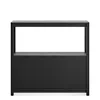 Blu Dot Open Plan Small Low Bookcase - Black On Ash In Black