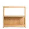 Blu Dot Open Plan Small Low Bookcase In White Oak