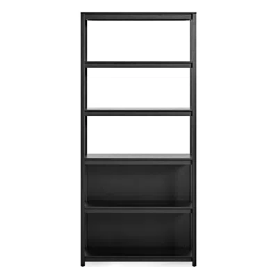 Blu Dot Open Plan Tall Bookcase In Black On Ash