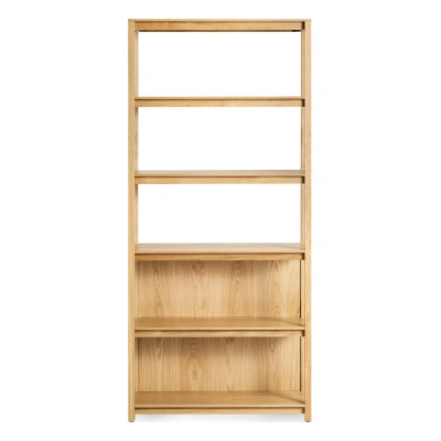 Blu Dot Open Plan Tall Bookcase In White Oak