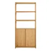 Blu Dot Open Plan Tall Bookcase With Storage In Brown