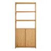 Blu Dot Open Plan Tall Bookcase With Storage In White Oak