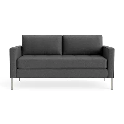 Blu Dot Paramount 66" Sofa - Gabro Grey / Stainless Steel In Gray