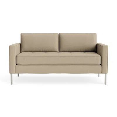 Blu Dot Paramount 66" Sofa - Kelso Camel / Stainless Steel In Brown