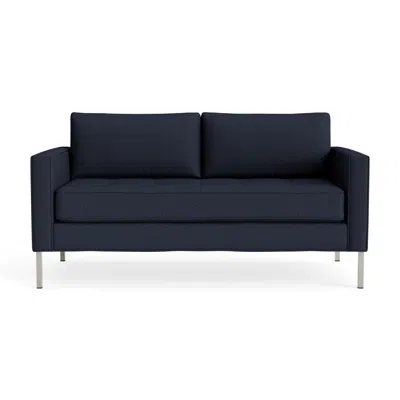 Blu Dot Paramount 66" Sofa - Kvadrat Autumn Navy / Stainless Steel