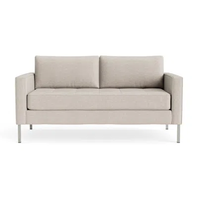 Blu Dot Paramount 66" Sofa - Landa Stone / Stainless Steel In Gray