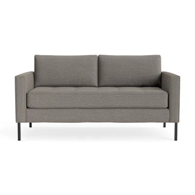 Blu Dot Paramount 66" Sofa - Sanford Black / Metal In Gray