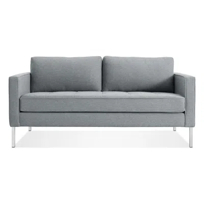 Blu Dot Paramount 66" Sofa - Sanford Ceramic / Stainless Steel In Gray