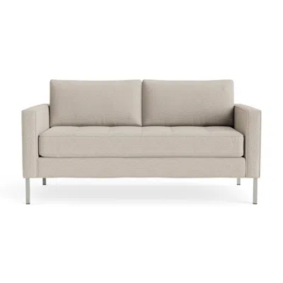 Blu Dot Paramount 66" Sofa - Sanford Linen / Stainless Steel In Neutral