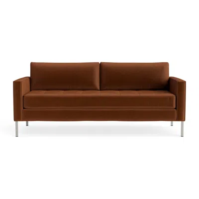 Blu Dot Paramount 80" Sofa - Copper Velvet / Stainless Steel