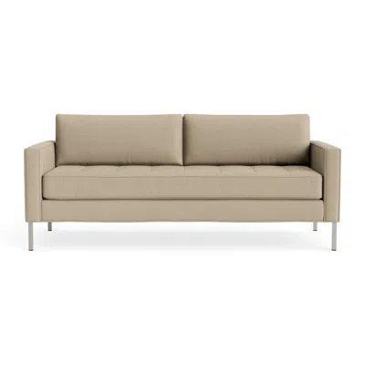Blu Dot Paramount 80" Sofa - Kelso Camel / Stainless Steel