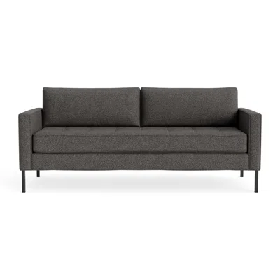 Blu Dot Paramount 80" Sofa - Kelso Charcoal / Metal