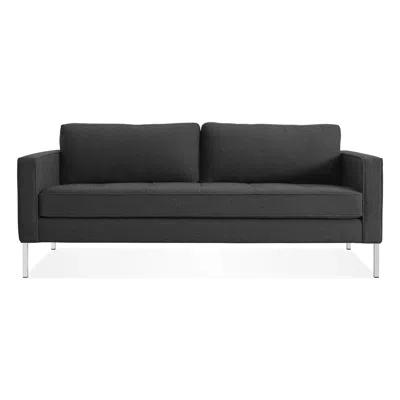 Blu Dot Paramount 80" Sofa - Libby Charcoal / Stainless Steel
