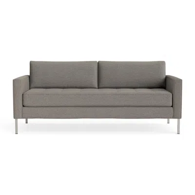 Blu Dot Paramount 80" Sofa - Sanford Black / Stainless Steel