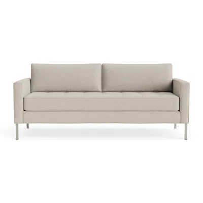 Blu Dot Paramount 80" Sofa - Sanford Linen / Stainless Steel