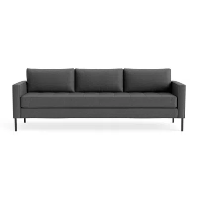 Blu Dot Paramount 95" Sofa - Gabro Grey / Metal