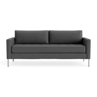 Blu Dot Paramount 95" Sofa - Gabro Grey / Stainless Steel