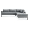 Blu Dot Paramount Right Sectional Sofa In Sanford Ceramic/metal
