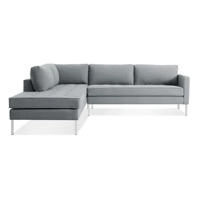 Blu Dot Paramount Sectional Sofa - Sanford Ceramic / Stainless Steel / Left