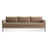 Blu Dot Paramount Velvet Sofa In Otter Velvet/metal