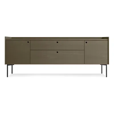 Blu Dot Peek 2 Door 2 Drawer Dresser In Dark Olive