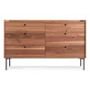 Blu Dot Peek 6 Drawer Dresser In Rustic Walnut