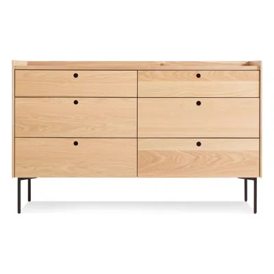 Blu Dot Peek 6 Drawer Dresser In White Oak