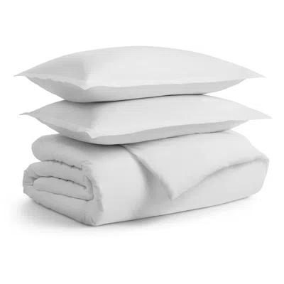 Blu Dot Percale Duvet Set In White