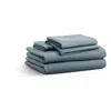 Blu Dot Percale Sheet Set In Grey Blue
