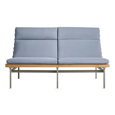 Blu Dot Perch Outdoor 2 Seat Sofa - Sunbrella Haze / Charcoal
