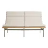 Blu Dot Perch Outdoor 2 Seat Sofa In Sunbrella Linen/charcoal