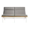 Blu Dot Perch Outdoor 2 Seat Sofa In Toohey Charcoal/white