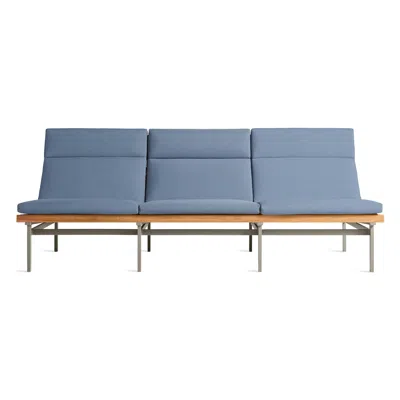 Blu Dot Perch Outdoor 3 Seat Sofa - Sunbrella Haze / Charcoal