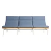 Blu Dot Perch Outdoor 3 Seat Sofa In Sunbrella Haze/white